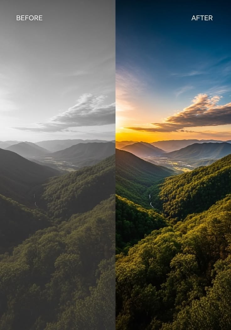 Color grading video example